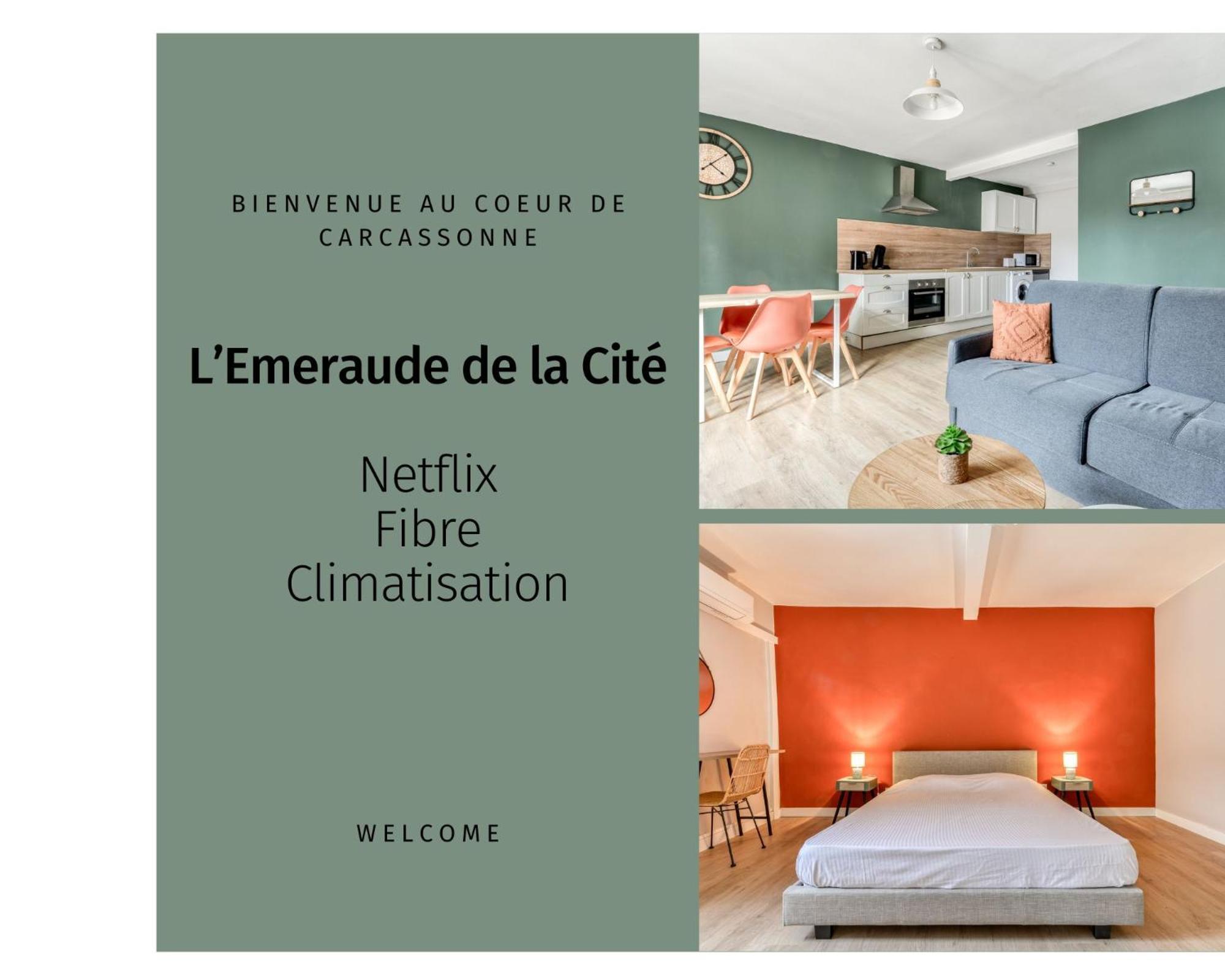 L'Emeraude De La Cite - Netflix - Fibre - Proche Cite - Clim Carcassonne Eksteriør billede